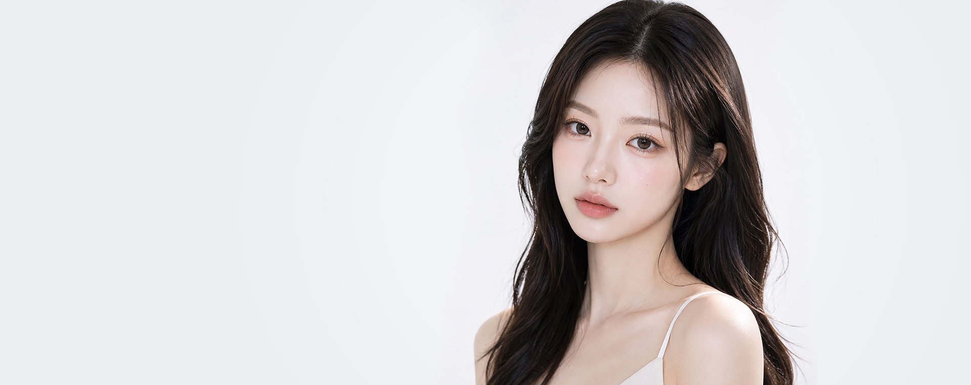 눈밑이 맑고 밝은 여성 모델