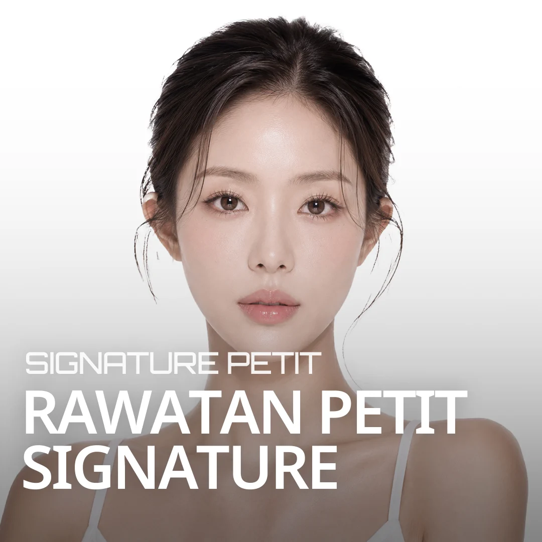 RAWATAN PETIT SIGNATURE SIGNATURE PETIT — banner model yang menonjolkan tekstur kulit
